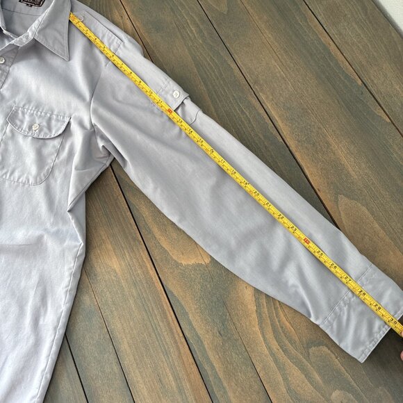 Vintage Matt Andrews Gray Nylon Shoulder Strap Two + Sleeve Pockets Men’s M (D9) - Picture 8 of 9